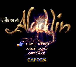 Aladdin (Europe) Title Screen